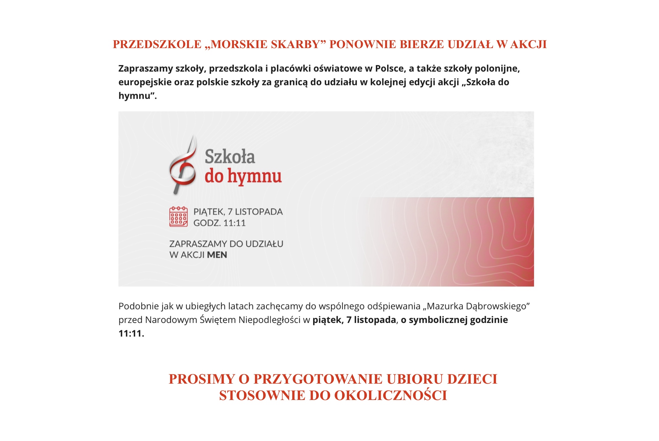 AKCJA „SZKOŁA DO HYMNU” 2025