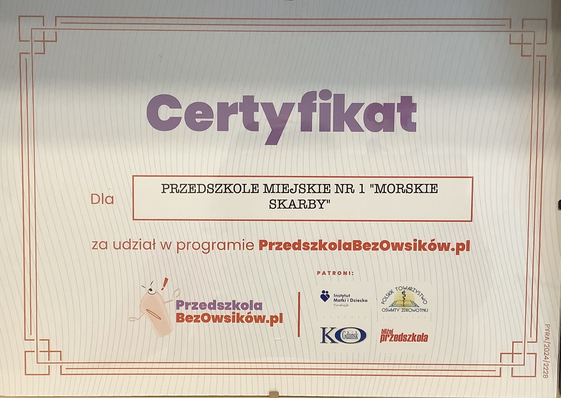 CERTYFIKAT 
